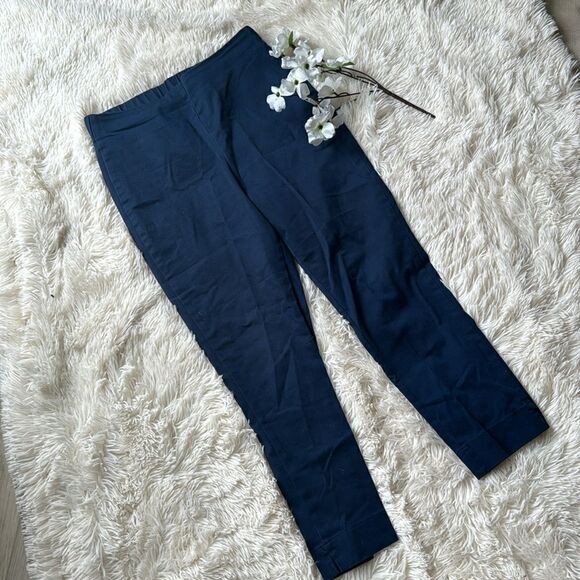 Wonderly Navy Blue Pull On Straight Leg Pants Size 8 - Picture 1 of 6